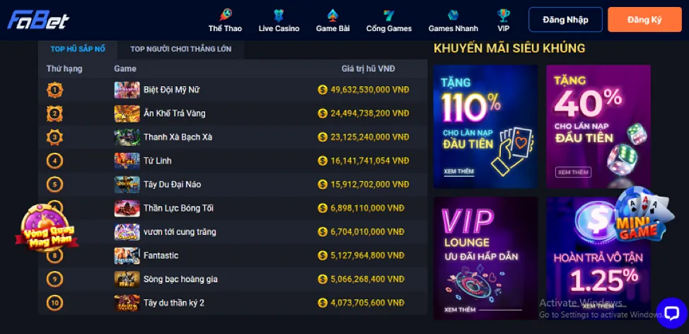 Thưởng nạp lần đầu hấp dẫn tại bi88